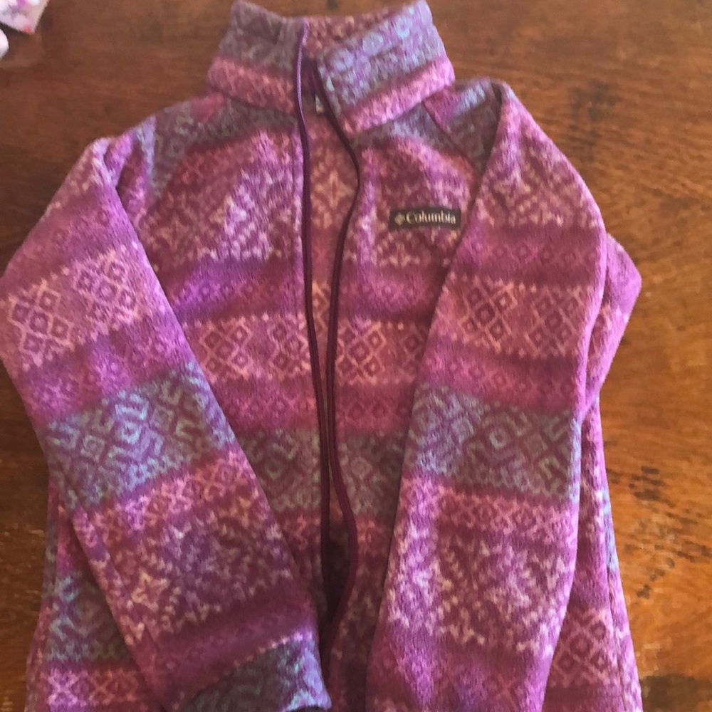 Girls small Columbia fleece jacket